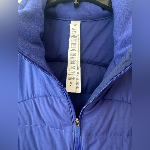 Lululemon Women’s Down For It All Vest Psychic Blue PYSH Sz. 12 - Picture 3 of 8
